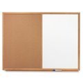 Easy-To-Organize Dry-erase-Cork Board- 3ft.x2ft.- Oak Frame EA840609